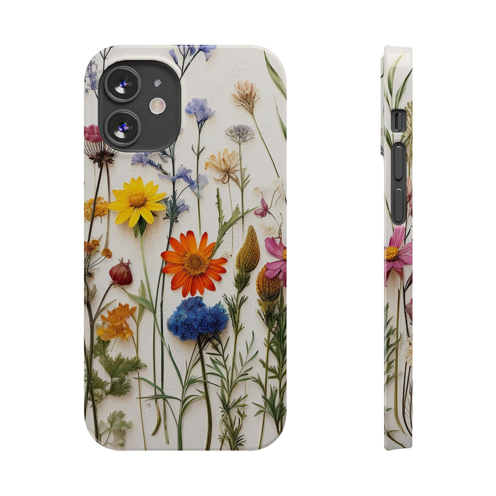 Floral Phone Cases, Pressed Flowers Design, iPhone 17 Case, Botanical Phone Accessories