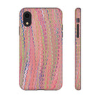 Pink Pastels Feather Marbled Vintage Design iPhone 16 + Samsung + Apple + Google - all models