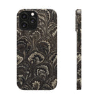Black Italian Marble Design Slim iPhone 17 + all models Phone Cases