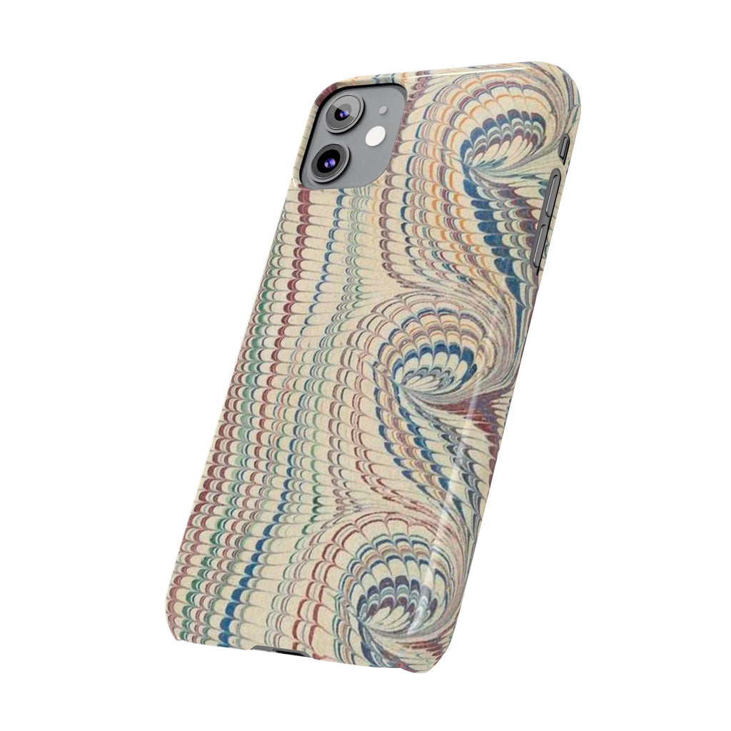 Beige and Neutrals Italian Vintage Marbled Paper Design on iPhone 17 + All Cases