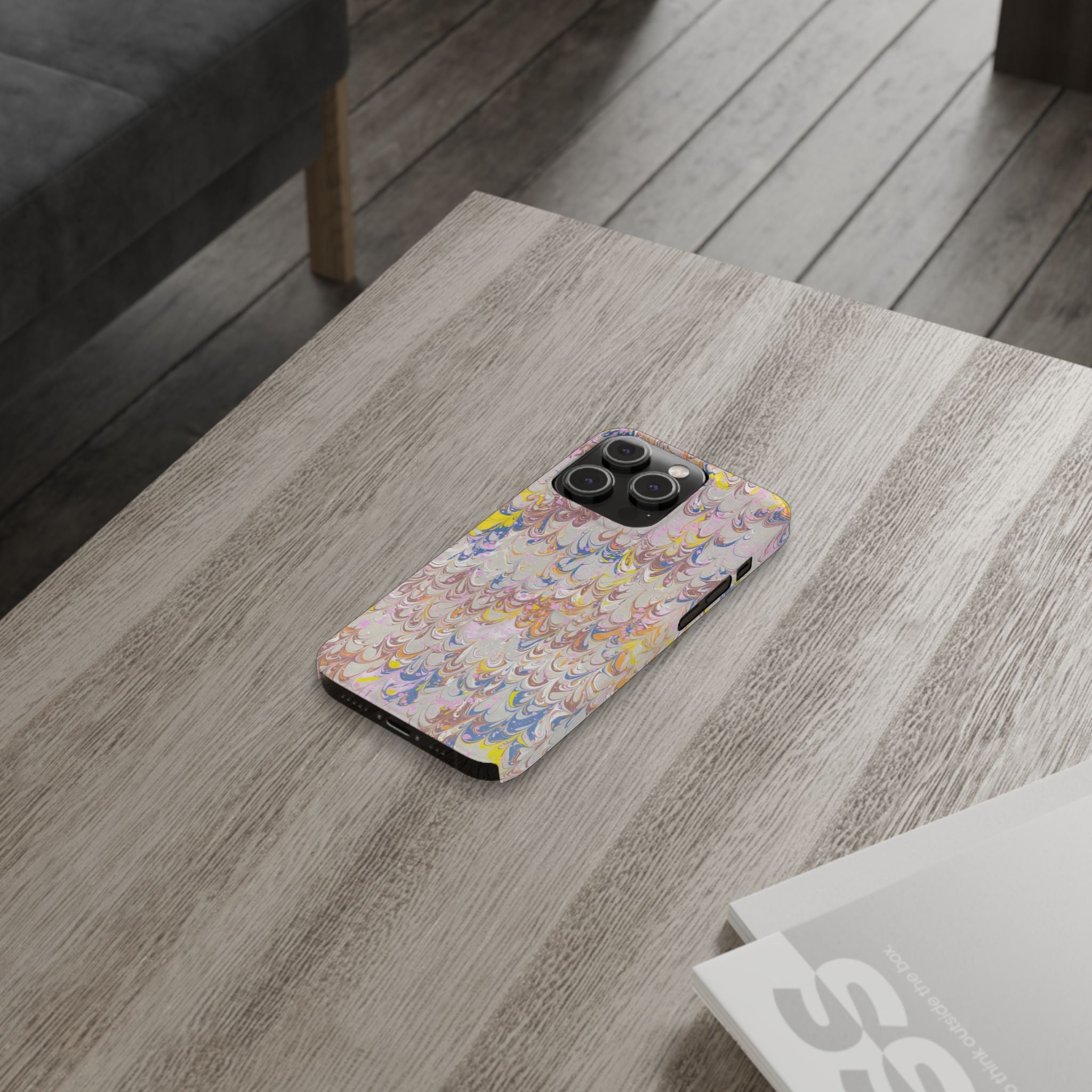 Multi-Color Italian Marbled Designed, Slim Phone Cases, Case-Mate