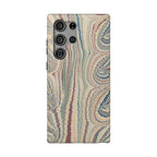 Italian Beige & Blue Marble Phone Case - Dual Layer Case - Impact-Resistant Durable Case for Apple & Samsung