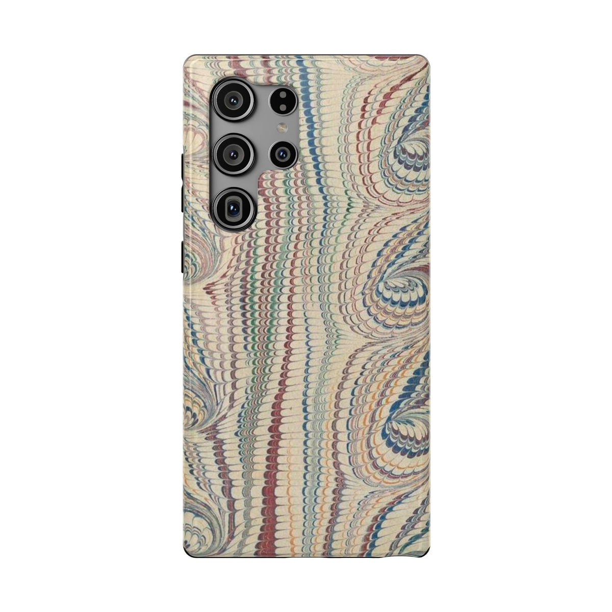 Italian Beige & Blue Marble Phone Case - Dual Layer Case - Impact-Resistant Durable Case for Apple & Samsung