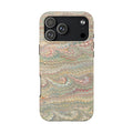 Pastel Green Florence Marbled Tough Phone Case - Dual Layer -  iPhone 18 + all models