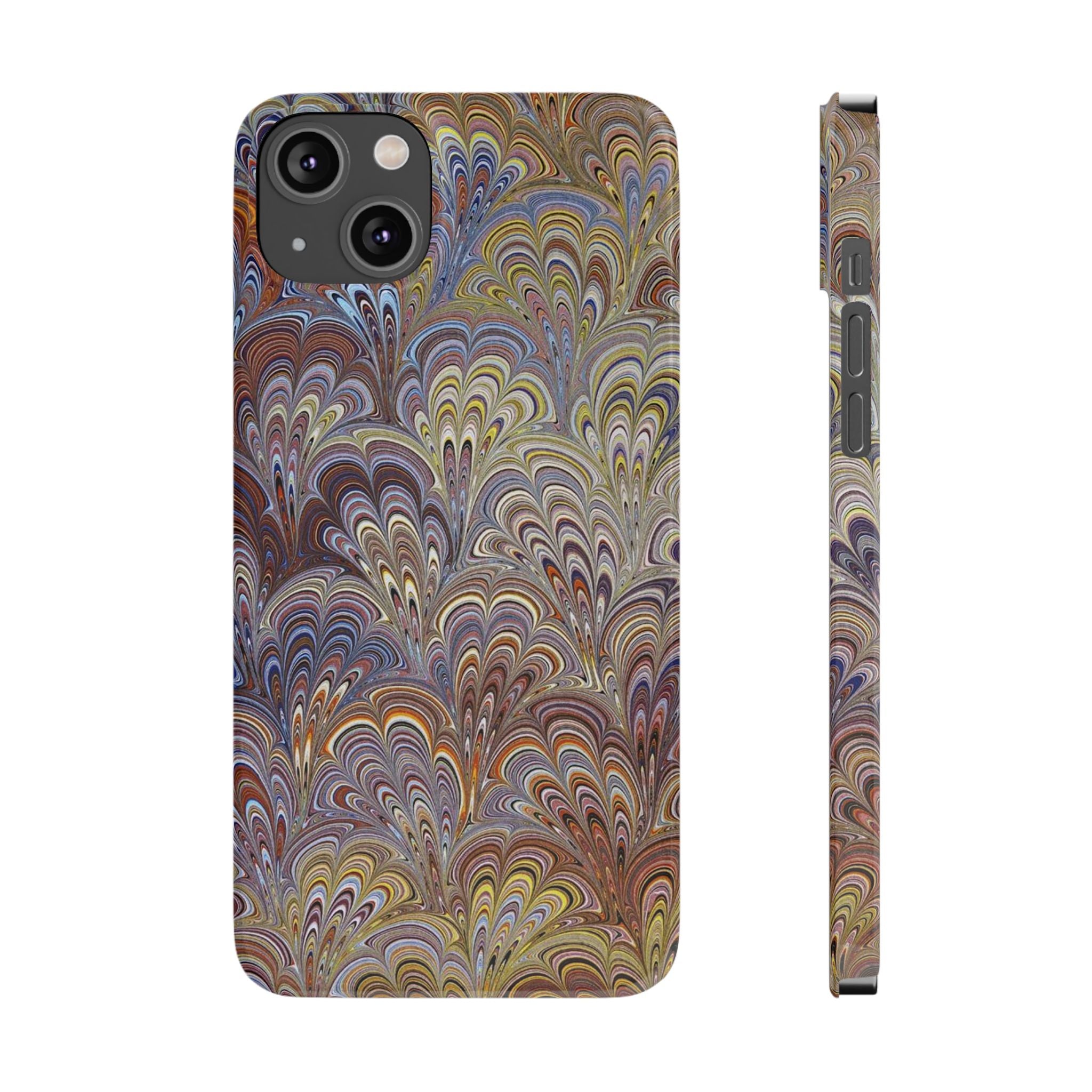 Italian Marbled Design, Multi-Colored Pallet, Slim Phone Cases, Case-Mate