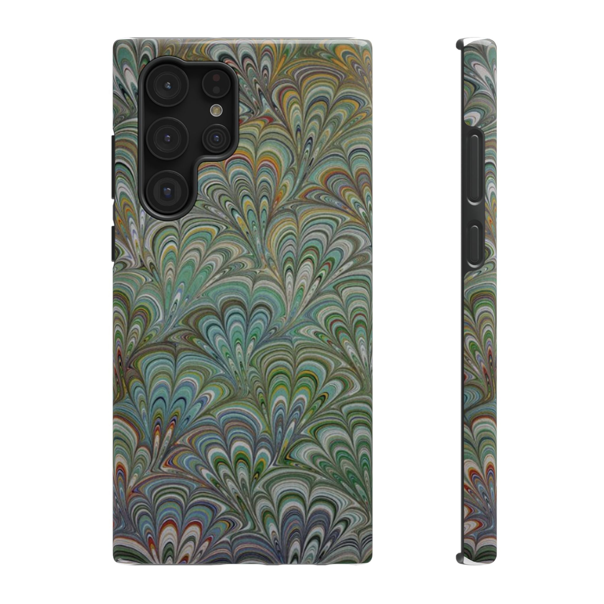 Italian Peacock Green Highly Durable Phone Case for Apple + Samsung