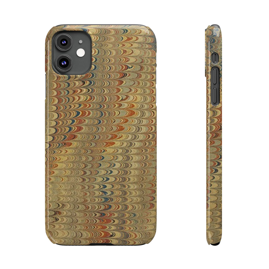 Phone Cases - Golden Fall Neutrals Italian Marbled Design, Gift for Art Lovers, Customizable and Stylish
