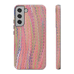 Pink Pastels Feather Marbled Vintage Design iPhone 16 + Samsung + Apple + Google - all models