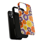 Orange, Purple, +Yellow Floral - Dual Layer Phone Cases