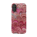 Pretty In Pink, Blush, Rose - Italian Feather Marble Design Phone Case