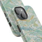 Mint Green Marbled Swirl Phone Case - Dual Layer