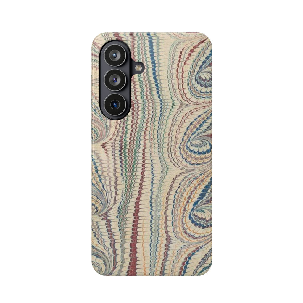 Italian Beige & Blue Marble Phone Case - Dual Layer Case - Impact-Resistant Durable Case for Apple & Samsung