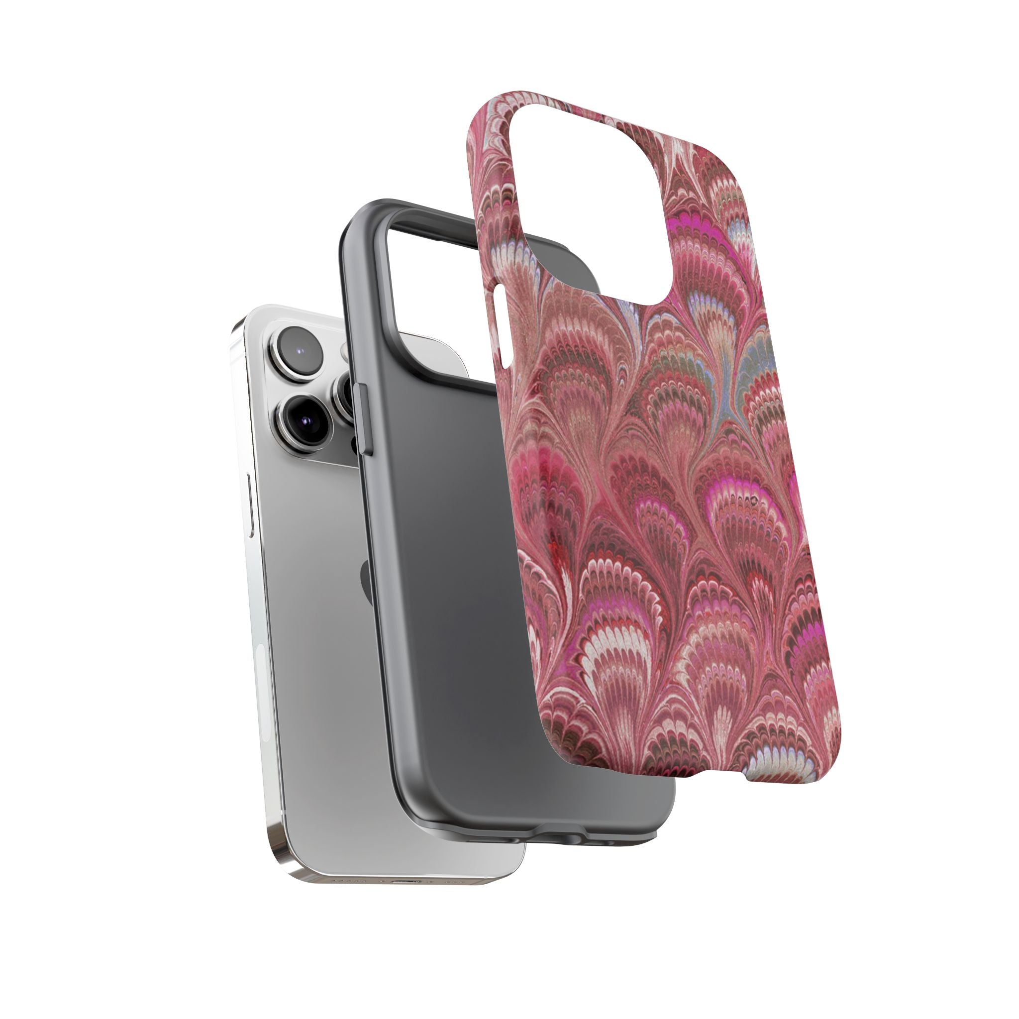 Shades of Pink Marbled Phone Case — Tough Protective Phone Cover