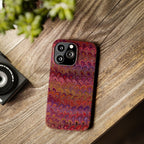 Reds, Lavenders, Marbled VIntage Design, Italian Feather Phone Case, Slim Phone Cases, IPHONE16 and all sizes