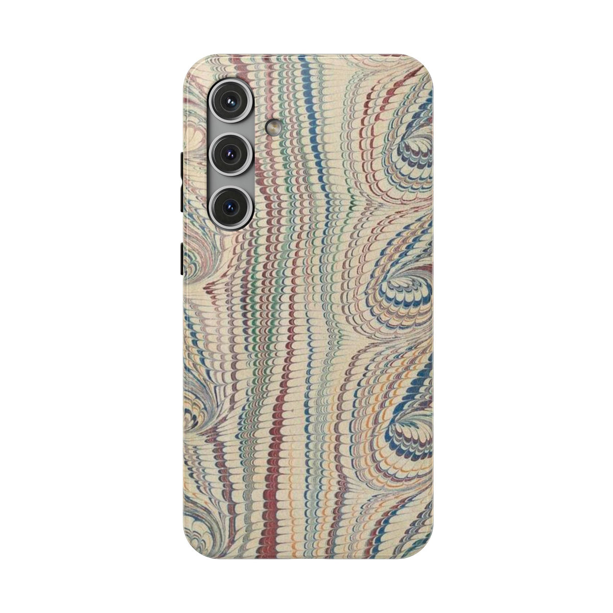 Italian Beige & Blue Marble Phone Case - Dual Layer Case - Impact-Resistant Durable Case for Apple & Samsung
