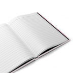 Pink Watercolor Waves Hardcover Journal -  Lined Notebook for Journaling, Planning & Gifts