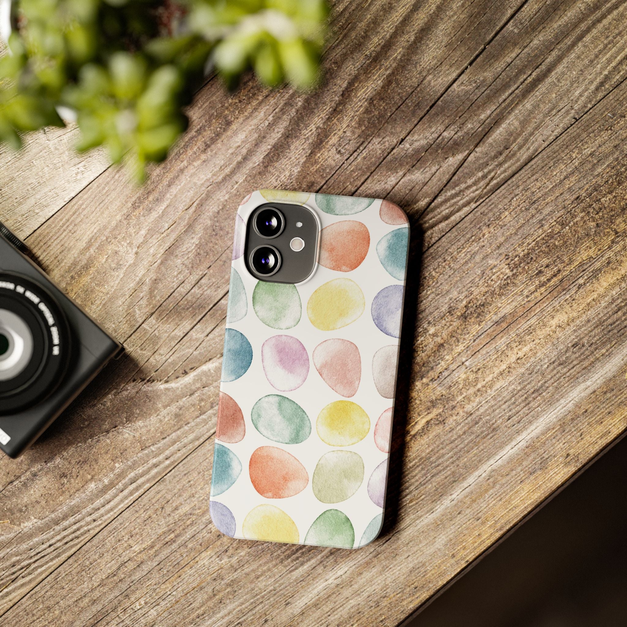 Colorful Watercolor Organic Circle Phone Cases