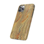 Phone Cases - Golden Fall Neutrals Italian Marbled Design, Gift for Art Lovers, Customizable and Stylish