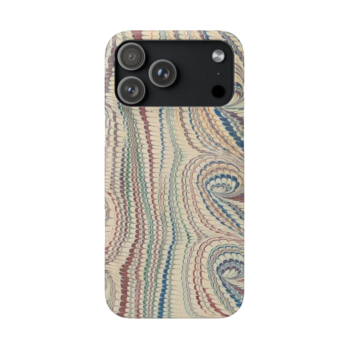 Beige Marbled Swirl Phone Case - Single Layer Slim Case