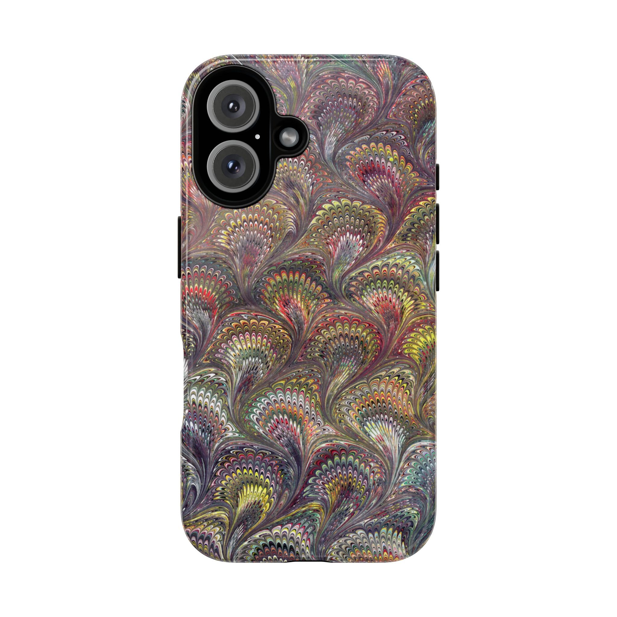 Vintage Marbled Tough Phone Case — Multi-Color iPhone & Android Protection