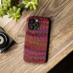 Reds, Lavenders, Marbled VIntage Design, Italian Feather Phone Case, Slim Phone Cases, IPHONE16 and all sizes