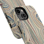 Italian Beige & Blue Marble Phone Case — Impact-Resistant Durable Case for Apple & Samsung