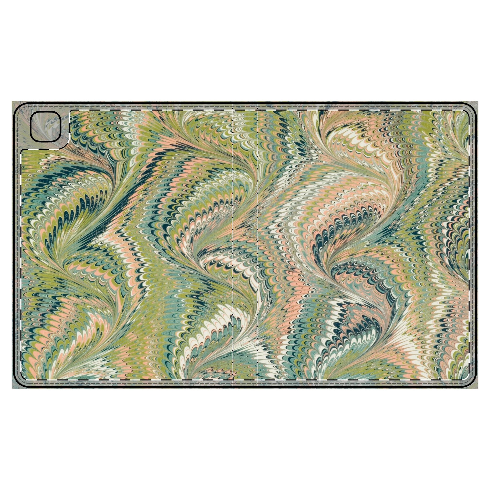 Marbled Swirl Tablet Folio Case
