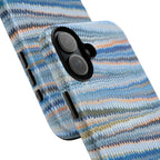 Blue Marbled Phone Cases iPhone + Samsung - all models, Vintage Marbled Design - Tough Cases