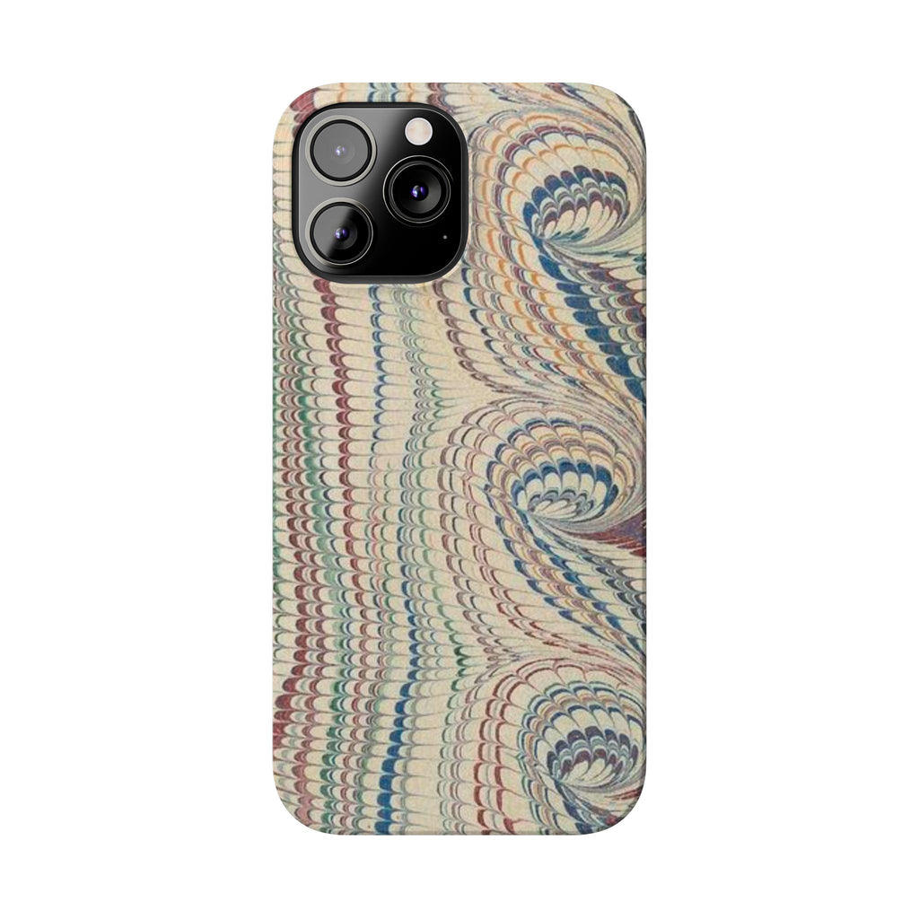 Beige and Neutrals Italian Vintage Marbled Paper Design on iPhone 17 + All Cases