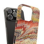 Marbled Design, Italy Feather Phone Case, Multi-Color, iPHONE16 Phone Cases and all sizes
