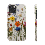 Floral Phone Cases, Slim Protective Cover, Pressed Flowers Design, iPhone 17 Case, Botanical Phone Accessories, Floral Theme Phone Case