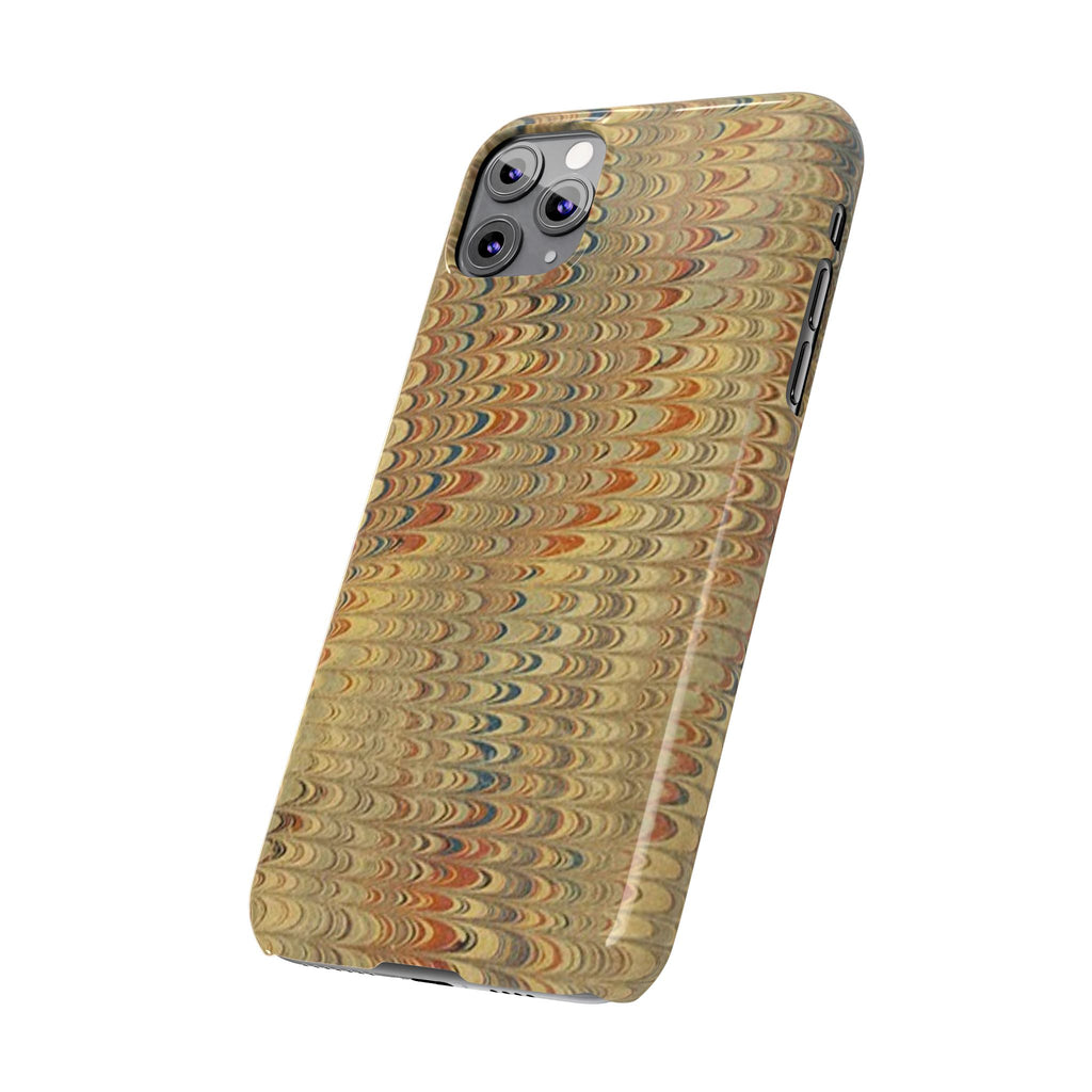 Phone Cases - Golden Fall Neutrals Italian Marbled Design, Gift for Art Lovers, Customizable and Stylish