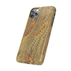 Phone Cases - Golden Fall Neutrals Italian Marbled Design, Gift for Art Lovers, Customizable and Stylish