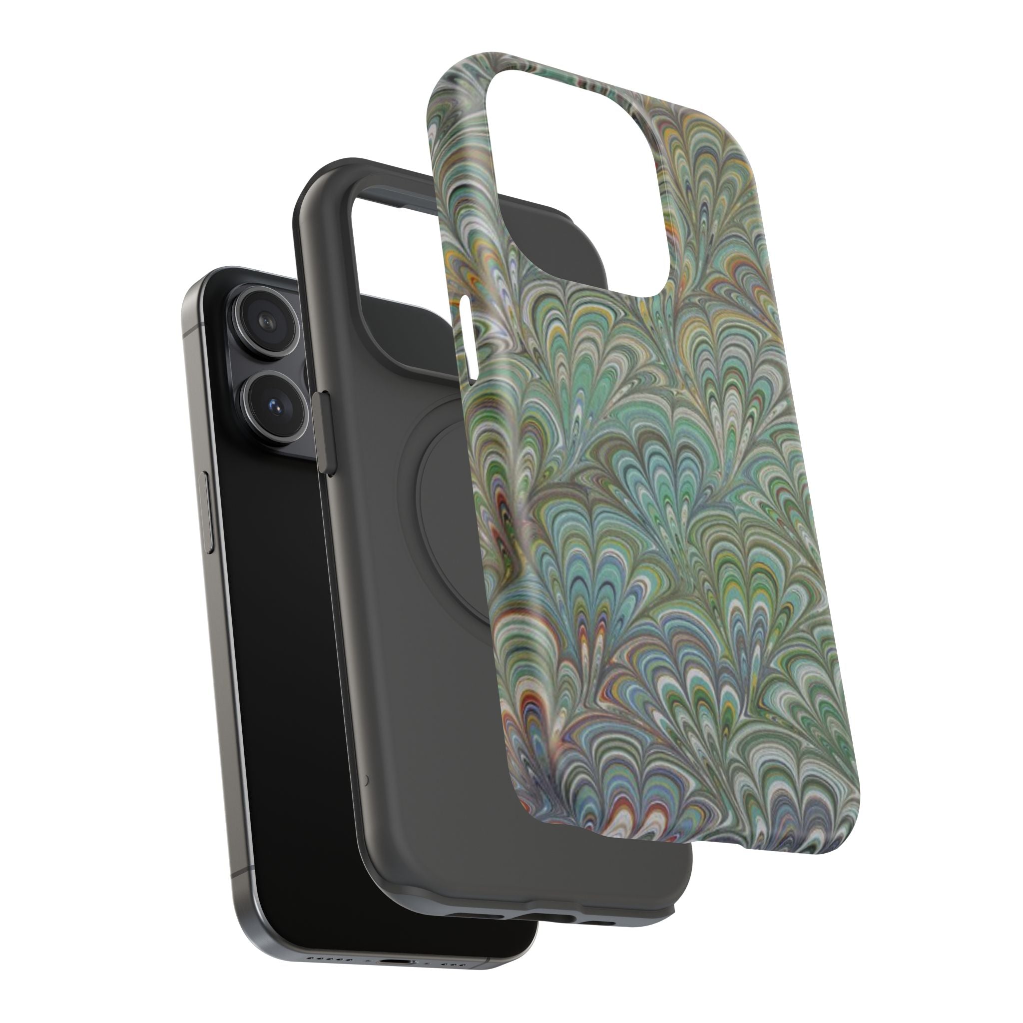 Italian Peacock Green Highly Durable Phone Case for Apple + Samsung