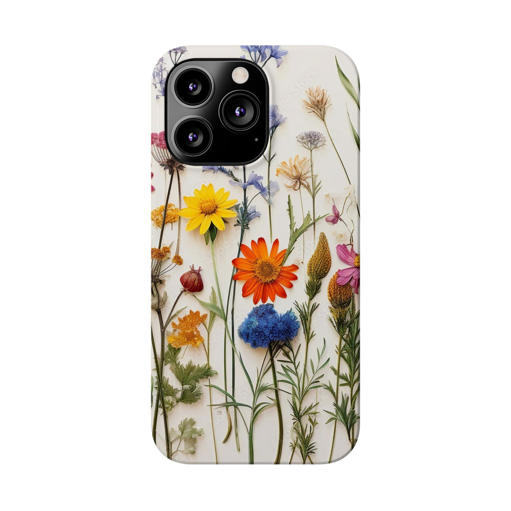 Floral Phone Cases, Pressed Flowers Design, iPhone 17 Case, Botanical Phone Accessories