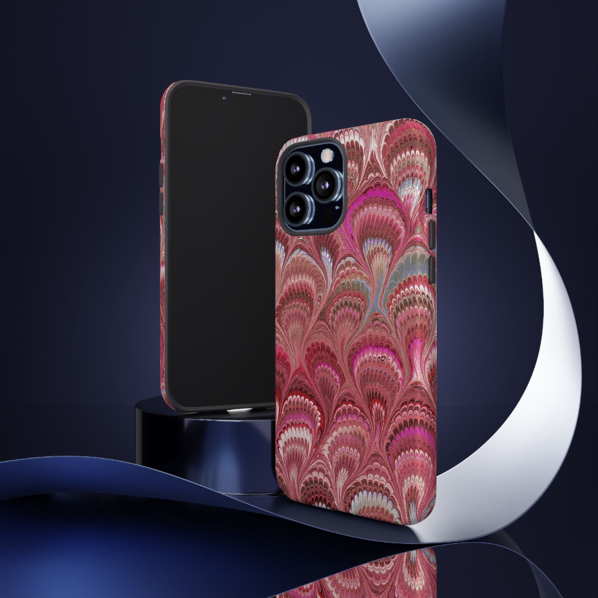 Shades of Pink Marbled Phone Case — Tough Protective Phone Cover