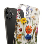 Floral Phone Cases, Slim Protective Cover, Pressed Flowers Design, iPhone 17 Case, Botanical Phone Accessories, Floral Theme Phone Case