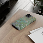 Green Peacock Marbled Phone Case — "Tough Cases" Ultra-Tough Protective Cover