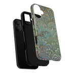 Green Peacock Marbled Phone Case — "Tough Cases" Ultra-Tough Protective Cover