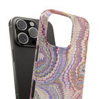 Pink and Lavender Marbled Swirl Phone Case - Single Layer Slim Case