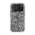 Zebra Black + White - Dual Layer Phone Case