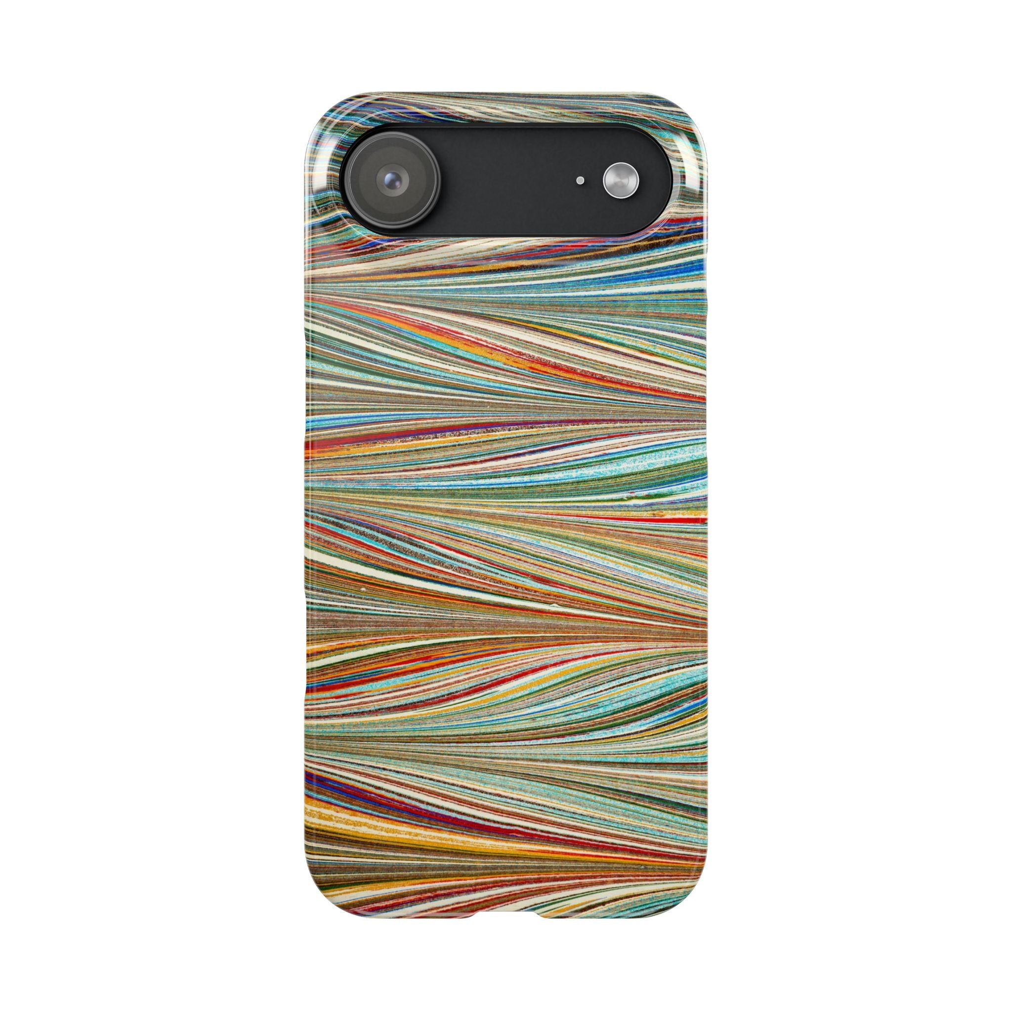 Traditional Hand-Marbled Florentine Multi-Colored Artwork for iPhone 17 and all sizes of iPhones