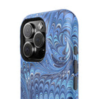 Blue Marbled Swirl Phone Case - Dual Layer Case
