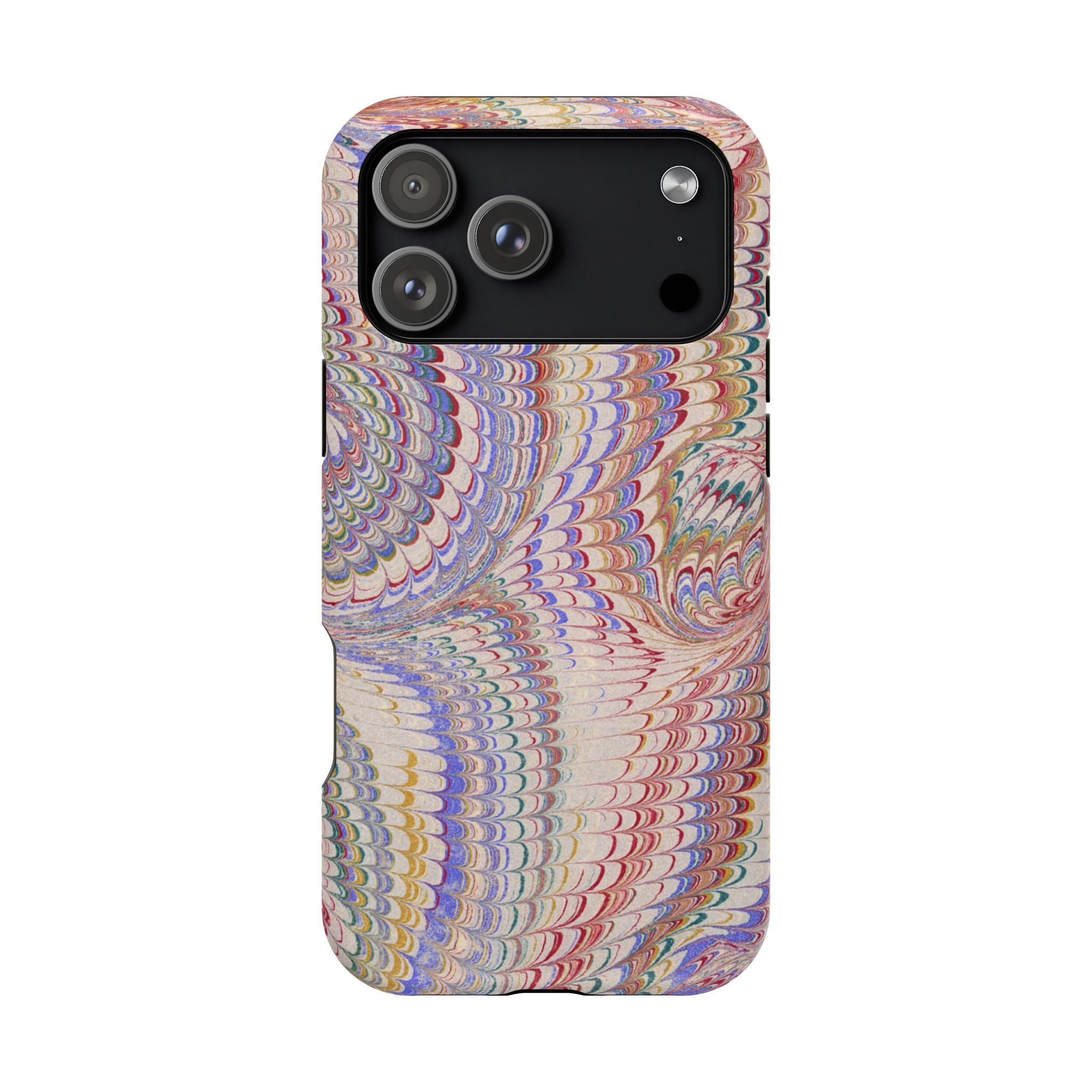 Pink and Lavender Pastel Italian Vintage Feathered Design iPhone17 + Many Makes and Models of Phone Cases