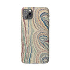 Italian Vintage Marbled Paper Design on iPhone Cases, Artistic Protection for Your Device in Elegant Beige, Blue, Burgundy