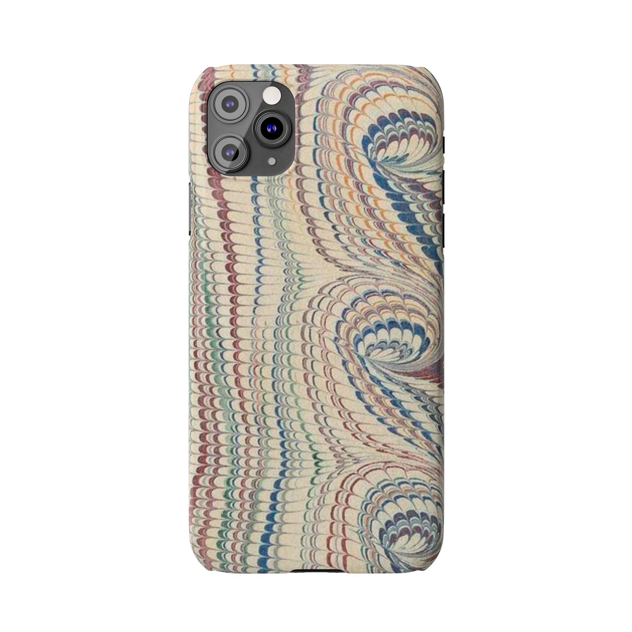 Beige and Neutrals Italian Vintage Marbled Paper Design on iPhone 17 + All Cases