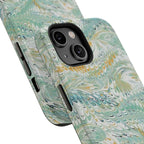 Mint Green Marbled Swirl Phone Case - Dual Layer