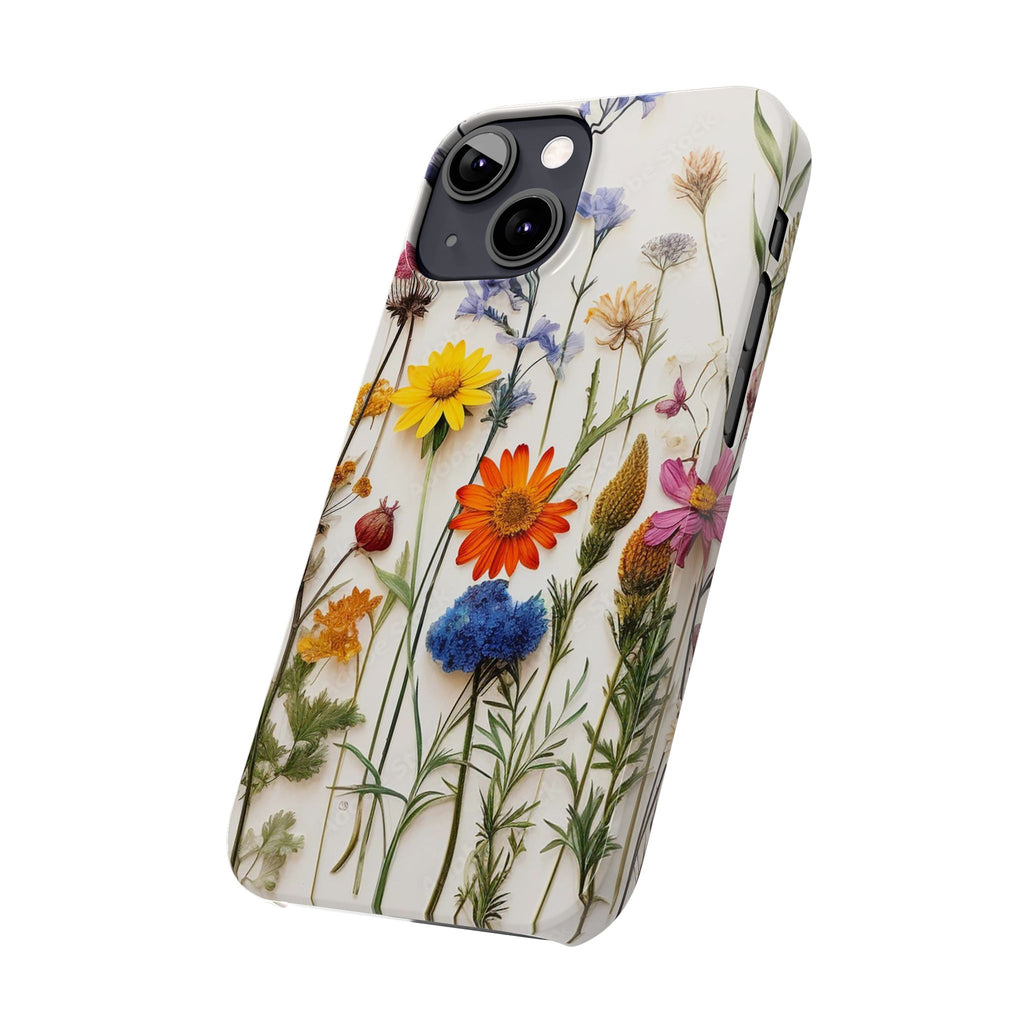 Floral Phone Cases, Pressed Flowers Design, iPhone 17 Case, Botanical Phone Accessories