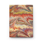 Rust, Gold Swirl Marbled Hardcover Journal - 5.75" x 8" - Blank Pages
