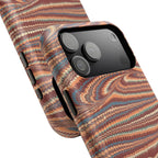 Neutrals Burgundy, Beige, Rust Hues Italian Vintage Marble Design Phone Case for Apple + Samsung